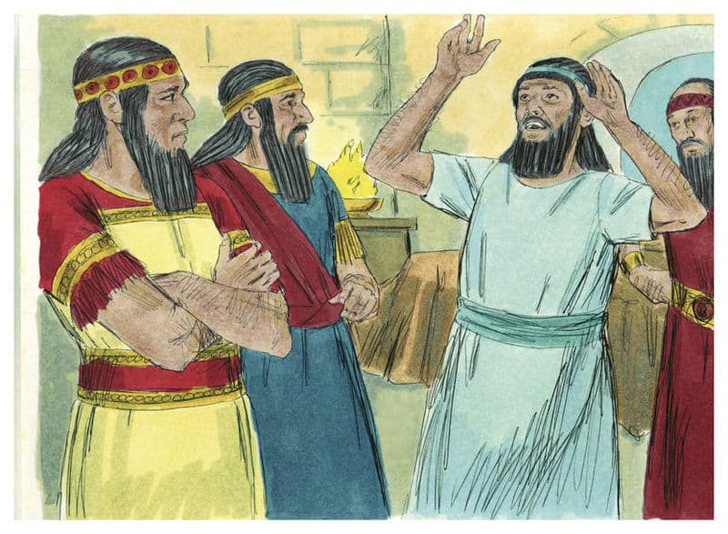 King Nebuchadnezzar commands all of the magicians, astrologers, and sorcerers to show the king his dreams.