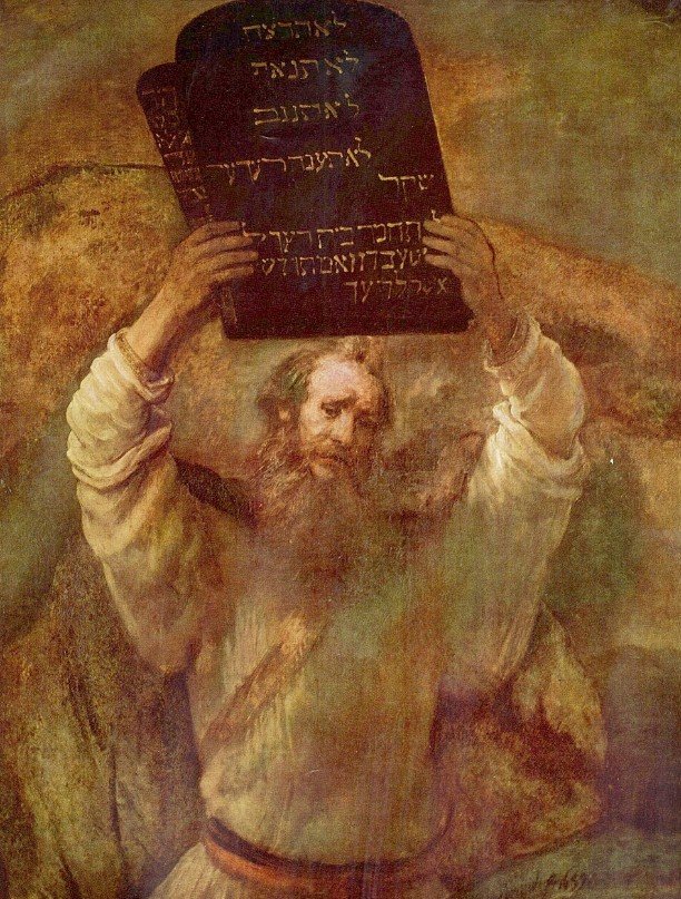 Rembrandt's "Moses Breaking the Tablets of the Law" (1659)