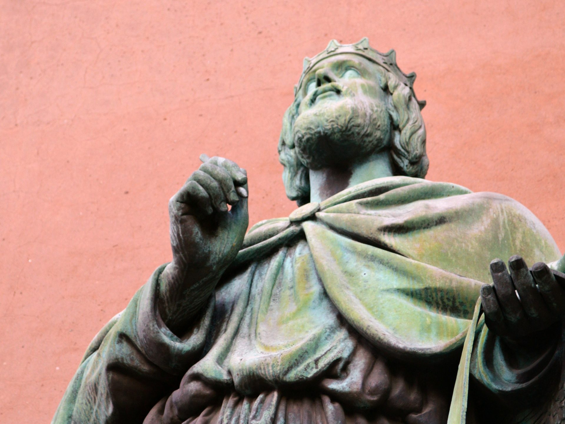 Statue of King David from the Copenhagen Cathedral in Denmark
